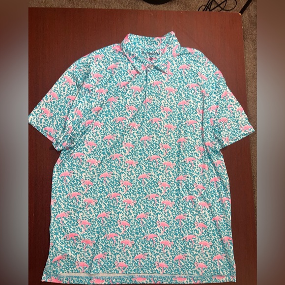 chubbies Other - Chubbies Flamingo Patterned Polo Shirt